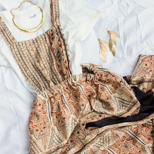 Paisley Apron Dress